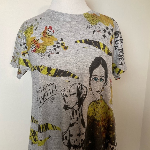 Inoah Gray Mini Dress | Rare | Pockets | Wearable Art | USA | Small - Picture 4 of 11